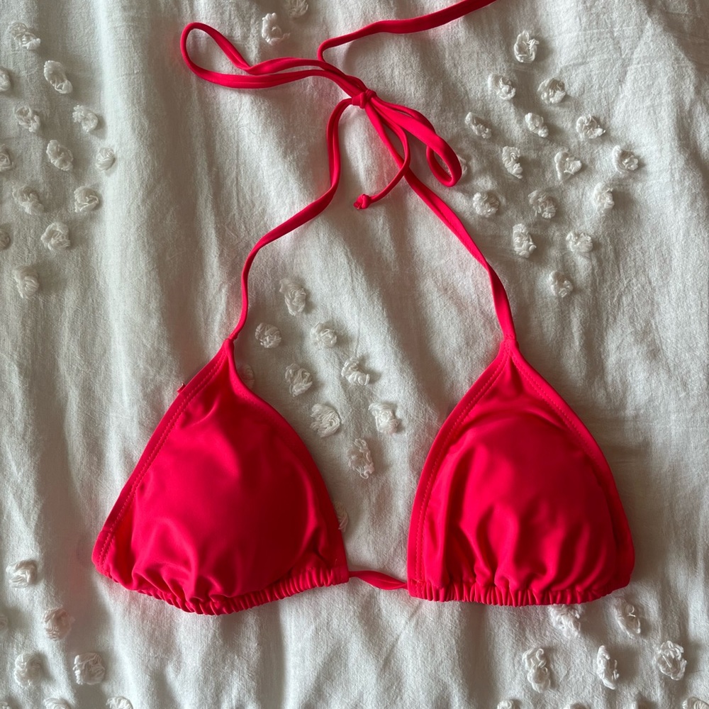 Neon Pink Bikini Top